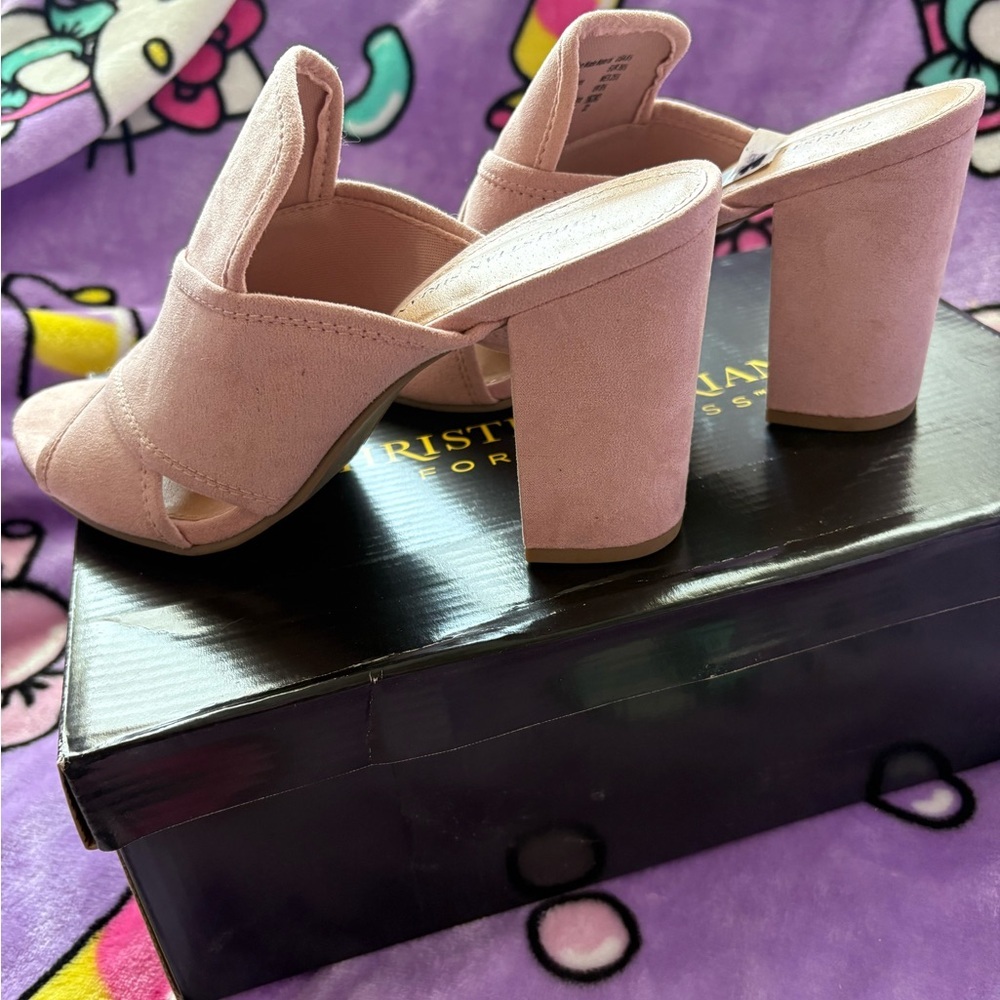 Christian Siriano Women's Pink Heeled Sandals 8.5 - Picture 2 of 4